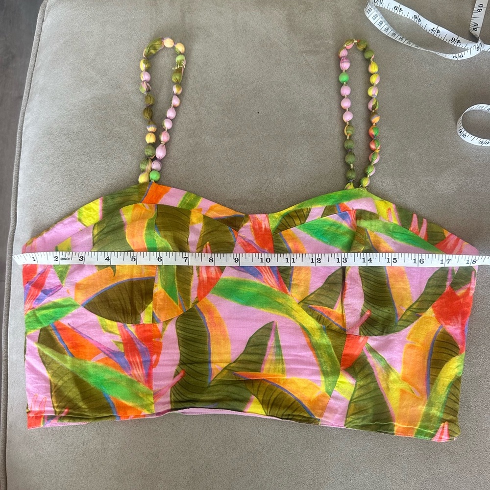 FARM Rio Structured Tropical Crop Top - Picture 8 of 10
